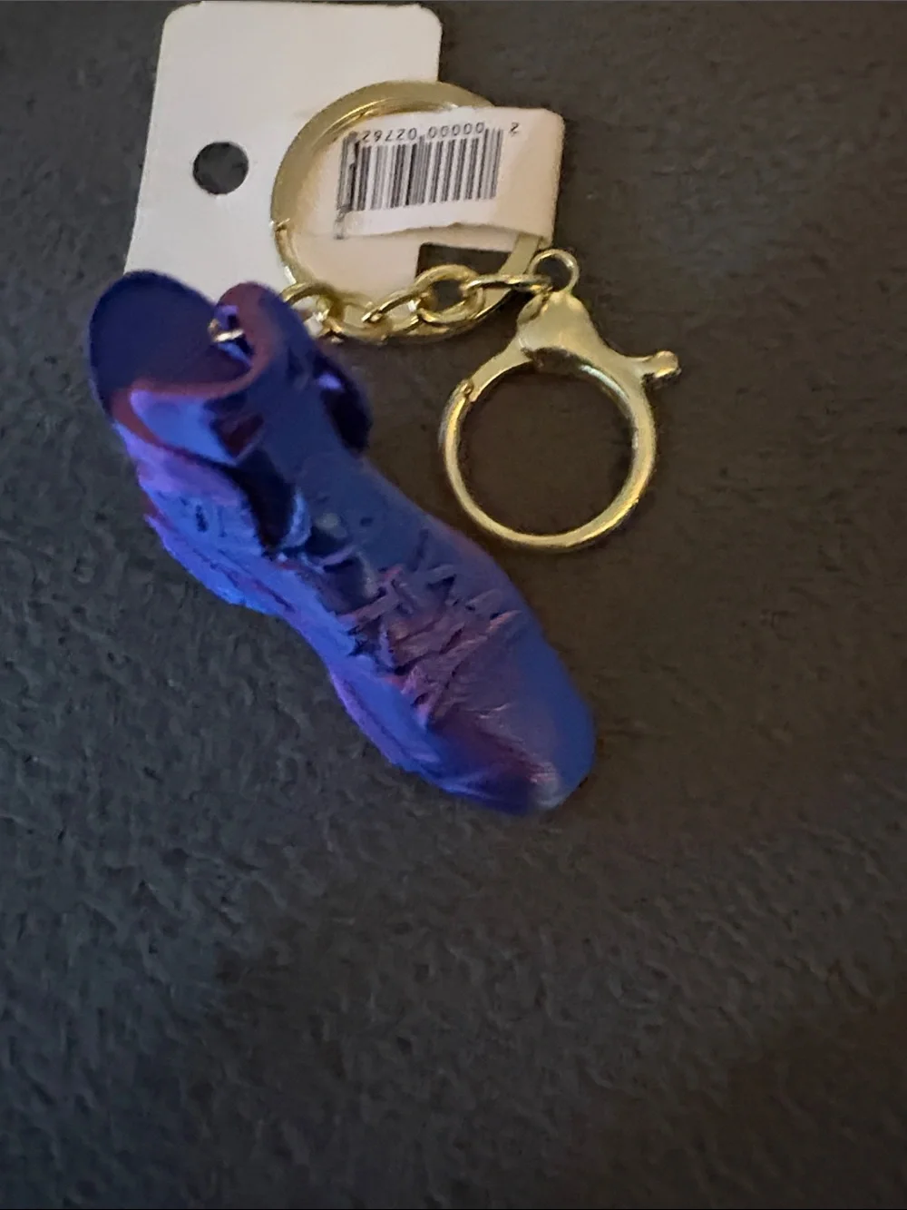 Purple / Blue Multicolor Sneaker Keychain